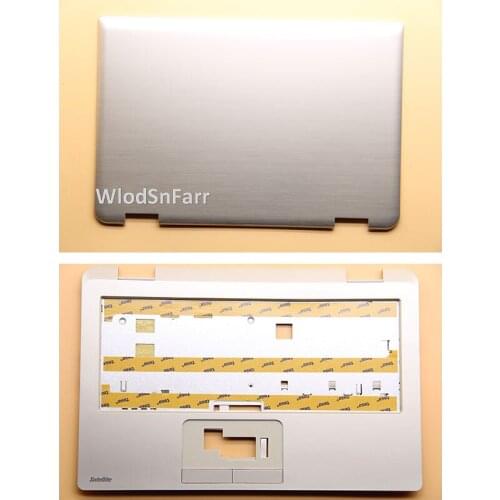 LCD Back Cover For FOR Toshiba Satellite L15W Palmrest Upper Cover Shell Screen Back Cover Top Case