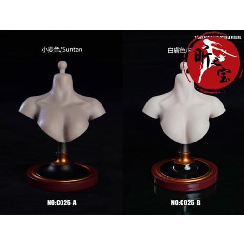 SUPER DUCK C025 Female Bust Base Display Stand Model Fit 1/6 Female Girl Head Sculpt