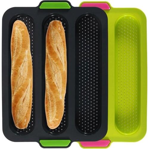 1pcs Silicone Mold French Bread Baking Mold Bread Baking Tray Nonstick Cake Baguette Mold Pans Bread Baking Tools