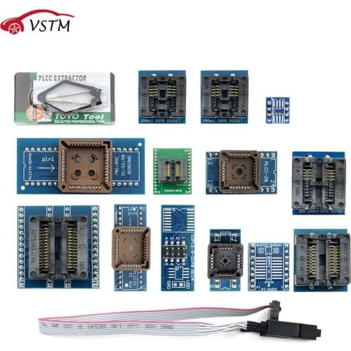 13PCS/Set Universal Adapter Socket IC Extractor for Programmer TL866ii Plus TL866A TL866CS