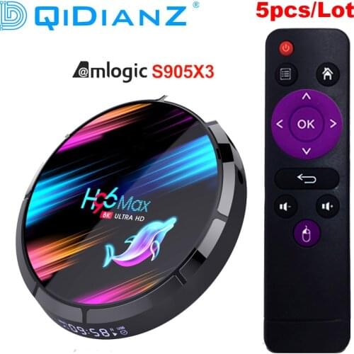 5pcs/lot H96 max x3 Android TV Box HD 8K H96MAX S905X3 TV Box Android 9.0 Set Top Box PX X96 AIR A95X F3 AIR HK1 BOX