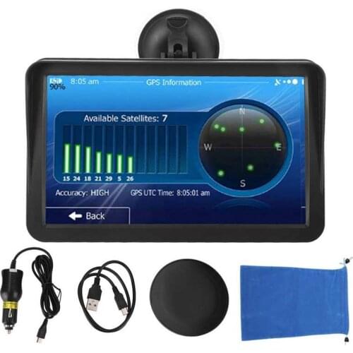9in Car Portable 7in Capacitive Touch Screen Car GPS Navigation Truck Navigator 256MB+8G New