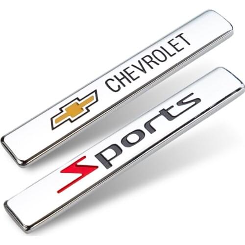 3D Metal Car Emblem Sticker Sport VIP Logo Badge Accessories For Chevrolet Cruze Captiva Trax Malibu Impala Sonic Tahoe Equinox