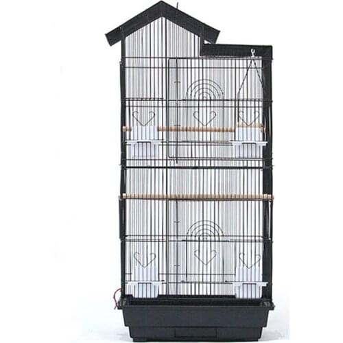 Large metal parrot thrush peony bird cage
