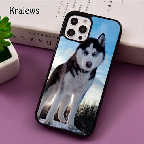 Beautiful puppy husky phone Case For iPhone 5 SE 2020 6S 7 8 Plus 12 mini 11 Pro X XR XS Max Samsung S8 S9 S10 coque Cover