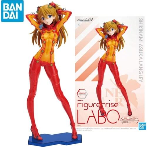 Bandai Hobby Figure-Rise Eva Labo Shikinami Asuka Langley Evangelion Spirits Layered Injection Action Figure Collect Model Toys