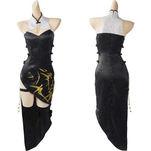 Arknights Ambience Synesthesia FEatet Cosplay Costume Cheongsam Outfits Halloween Carnival Suit