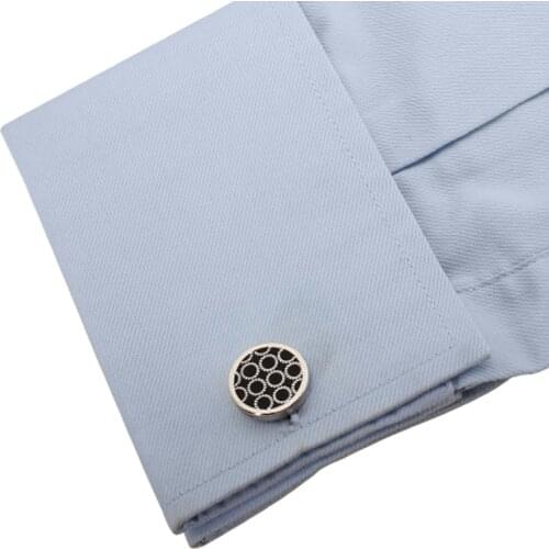 Metal Round Cufflinks Mans Jewelry French cuff shirt Button business cuff link 5pairs per lot