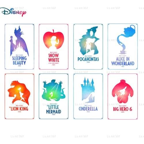 TOMY Disney Minimalist Poster Evolution Canvas Painting Nordic Wall Art Set Printable Home Girl Decoration Room Decor Cudros