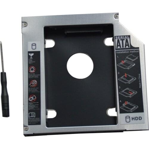 WZSM New 2nd SATA HDD SSD Hard Drive Caddy 9.5mm for DELL Inspiron 14z 5423 15z 5523 15R 5537 5521 5721