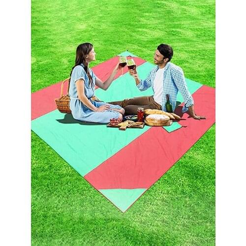 300x280cm Sand Free Beach Blanket Beach Mat Folding Picnic Mat For Travel Camping Lightweight Heat Resistant Cushion