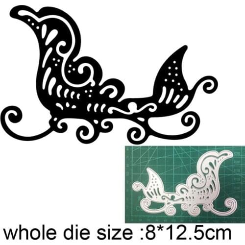 Christmas dies Lace Sled New 2021 Metal Cutting Dies for Scrapbooking Paper and Card Making Decorative Embossing Dies Craft dies