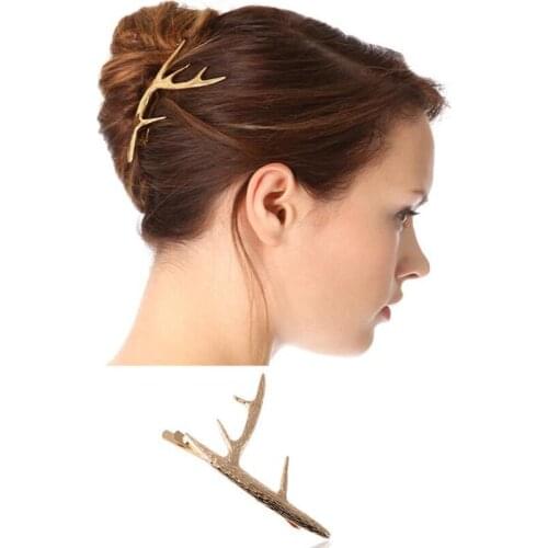 Shuangshuo Bohemian Antlers Branch Women Hairpin Fashion Animal Hair Jewelry Barrettes Girls Hair Clips Beautiful Wedding bijoux