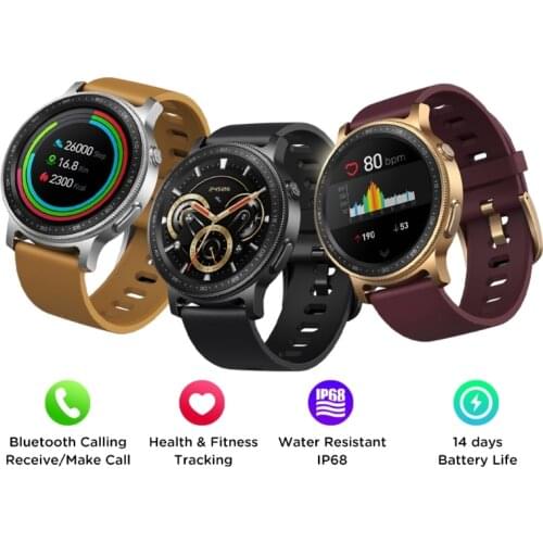 63HD Zeblaze GTR2 Smartwatch Fitness Tracker Heart Rate Sleep Monitor Step Counter