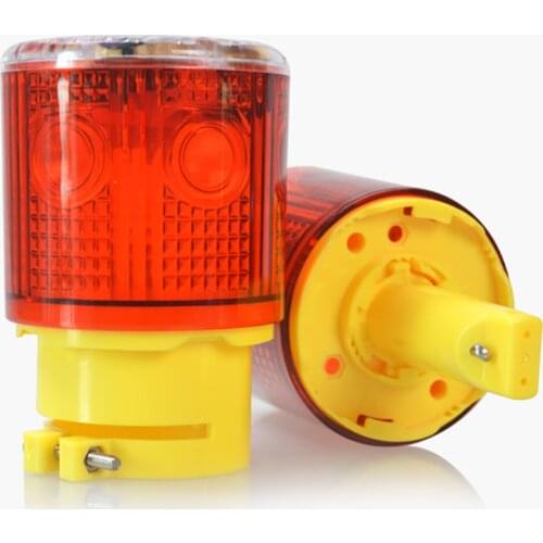 1PC 0.3W 600mAh Solar Warning Light Emergency Lamps Waterproof LED Flashing Alarm Lights Traffic Signal Lamp For Ship Road Tower