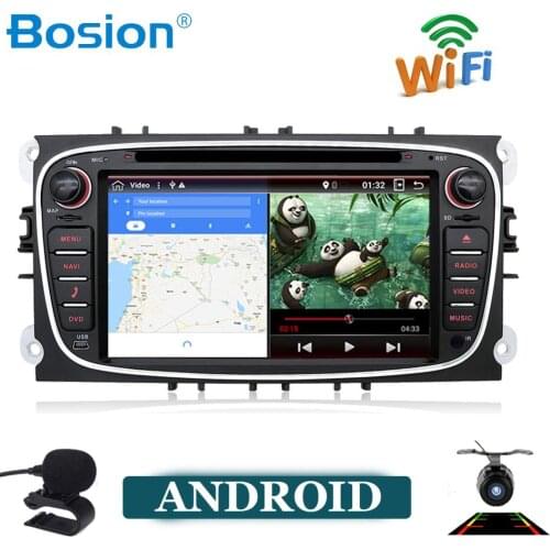 2din Android 10 car dvd player for Ford Mondeo focus S-max smax Kuga c-max gps intelligent radio video wifi BT multimedia player