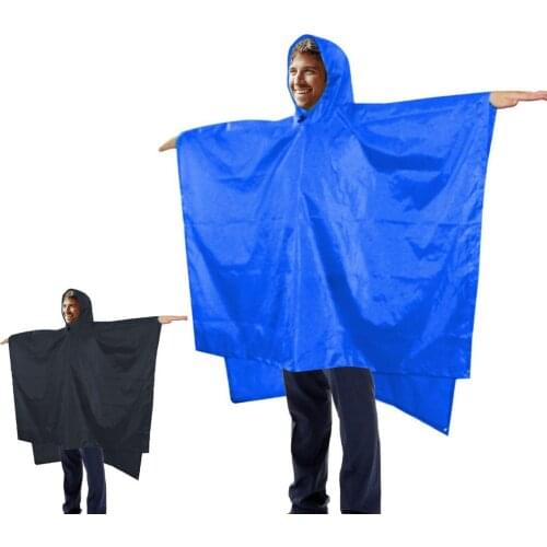 3 In 1 Outdoor Waterproof Raincoat Rain Coat Men Raincoat Hooded Women Awning From The Rain Motorcycle Rain Poncho Picnic Mat