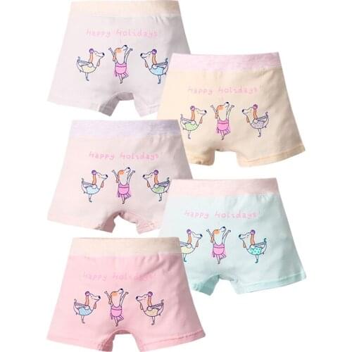 4Pieces Children Panties Girl Babys Underwear Cartoon Dogs Girl cotton boxer underwear kids panties underwear baby girl clothes