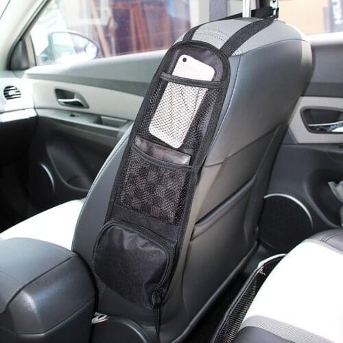Car box car seat storage bag phone bag seat back side hanging storage mesh bag big size 42*14 cm freeshipping