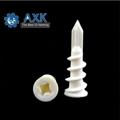 Free Shipping 100pcs/Lot 15x28 Nylon Easy Anchor/ Self-Drilling Drywall Plastic Nylon Anchor/Speed Anchor /Plasterboard Anchor