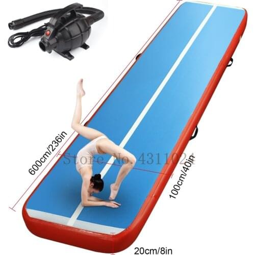 Free Shipping 6m Pink Inflatable Tumble Track Trampoline, Inflatable Air Track ,Air Track Gymnastics ,Inflatable Air Mat