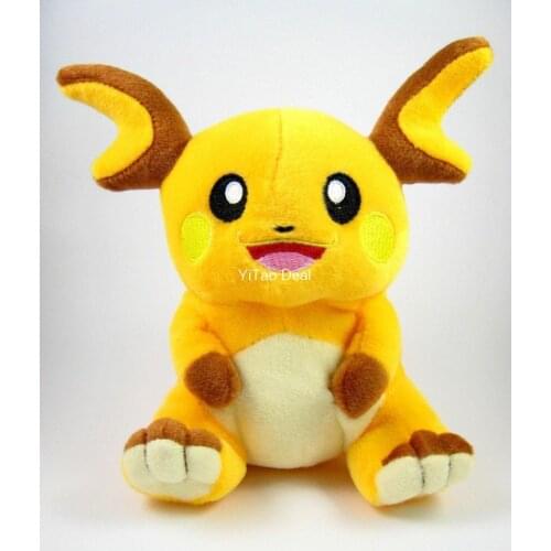 Free shipping Raichu Doll Around 18cm 7" Plush Toy