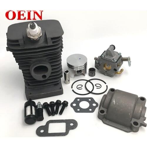 38mm Cylinder Piston Carburetor Spark Plug Kit For Stihl 018 MS180 MS 180 Chainsaw Engine Pan Bolt Screws Parts