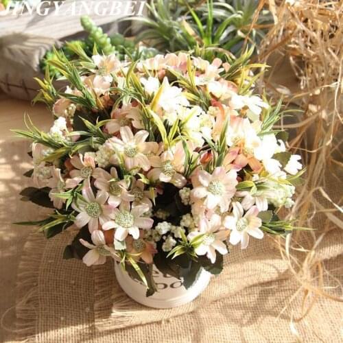 Artificial flower 2 head 9Colors Charming and Elegant Dahlia Artificial Flower Bridal Bunny Wedding Bouquet Floralwholesale simu