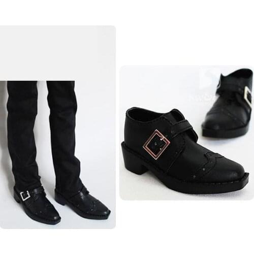 M0123 children handmade toy 1/6 1/3 1/4 uncle Doll shoes BJD/SD doll props Accessories Buckle suit shoes 1pair