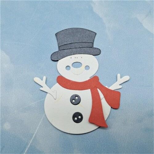 Christmas Snowman Frame New Metal Cutting Dies for 2021 Scrapbooking Edge No Stamps Cuts Crafts Decoration Cutter Cardmaking