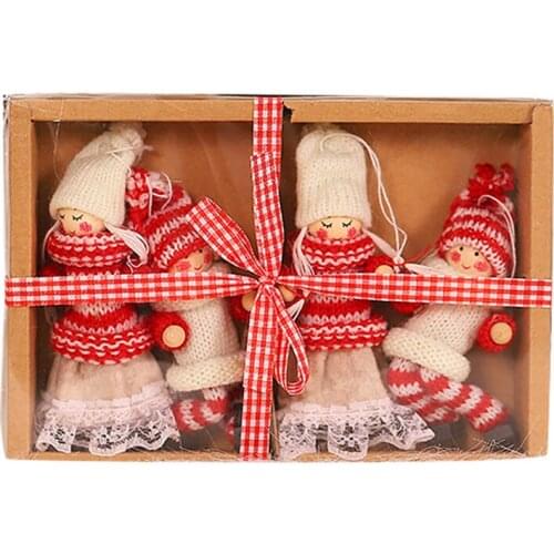 Cute Christmas Angel Dolls Xmas Tree Ornament Christmas Hanging Decoration Festival Party Decor New Year Gift 2021