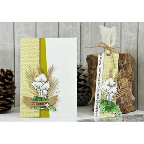 Mmao Crafts Metal Steel Cutting Dies New 2Pcs Flag decoration Stencil For DIY Scrapbooking Paper/photo Cards Embossing Dies