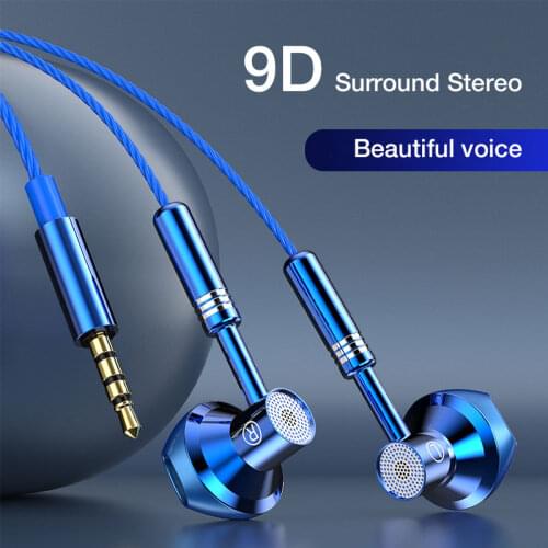 EARDECO In-ear Mobile Headphones 3.5mm Wired Headphones Phone Earphone Earbuds Sport Metal Headset Stereo Earphones with Mic