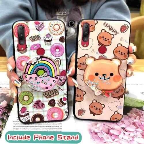 Foothold Dirt-resistant Phone Case For Asus ZenFone Max Shot ZB634KL TPU glisten Lovely drift sand