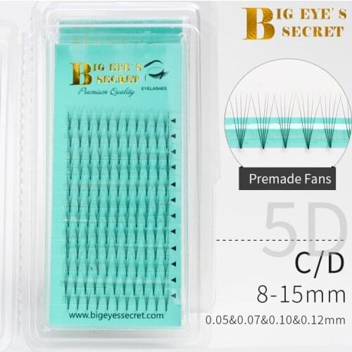 Big Eyes Secret 2D 3D 4D 5D 6D Premade Fans False Eyelashes Extension Russian Volume Lashes Faux Mink Individual Lash Cilia
