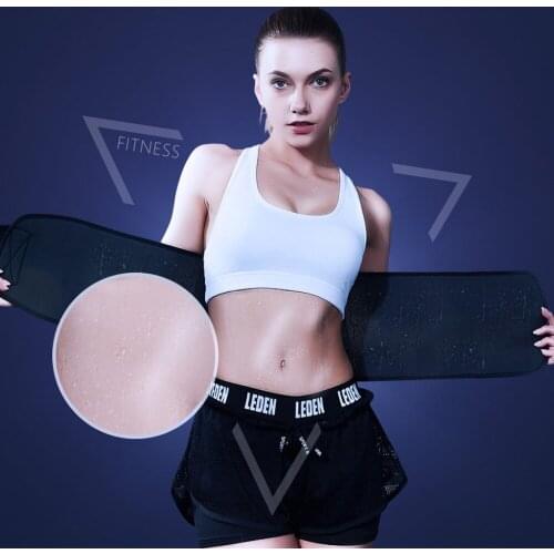 Sports Waist Trimmer Belt Slim Weight Loss Sweat Band Lumbar Brace Support Gym Accessories Weightlifting Training Fitness