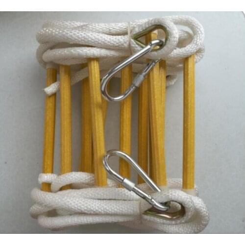 15m High strength Escape Rope ladder Folding Soft Step Ladder