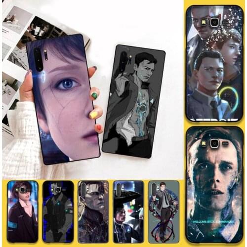 YJZFDYRM Detroit Become Human DBH Black Phone Case Capa For Samsung Note 7 8 9 10 Lite Plus Galaxy J7 J8 J6 Plus 2018 Prime