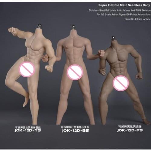 JOK-12D 1/6 New Strong Male Super-Flexible Seamless Body with Stainless steel Skeleton Model for 12'' Action Figure