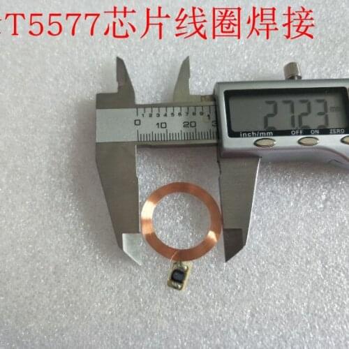 125KHz ID writable COB and antennas T5577 chip tags 10pcs/Lot