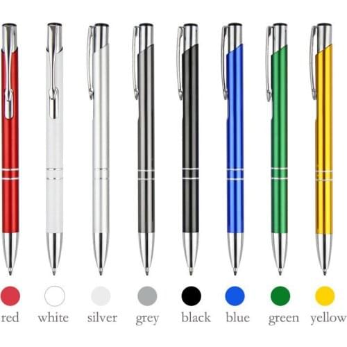 40pcs kawaii pen business simple metal ballpoint pens for school office writing supplies luxury stationery stylo fashion pen
