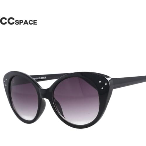 53001S Cat Eye Rivet Sunglasses Retro Fashion Thick Frame UV400 Driving Outdoors Travel