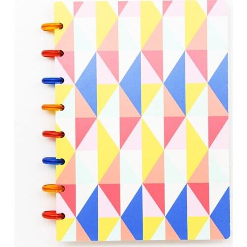 A5 Mushroom Hole Hand Book Color Loose-leaf Notebook PP Creative Entry Hand Book Custom RINGNOTE