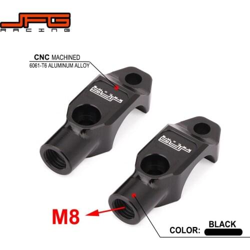 Motorcycle Aluminum Mirror Base Rotating Bar Clamp For M8x1.25 Hand Thread Rear View Mirrors KTM EXC XC SX YZ YZF CR KXF KX WR