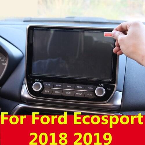 Car styling Navigation Tempered Glass Screen Protector Steel Portective Interior decoration For Ecosport 2018 2019