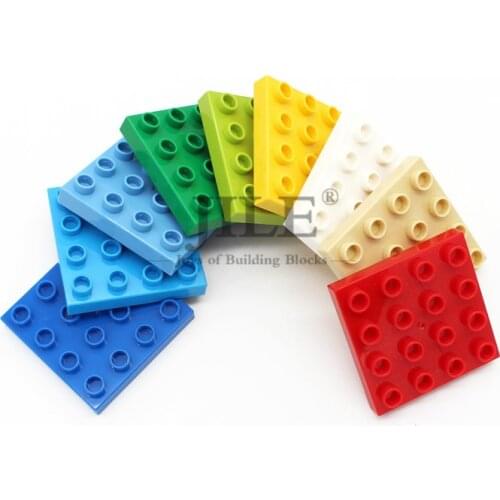 Big Size Building Blocks Bricks Base Plate 4x4x1/2 Thick Large Compatible with Particles Accessories Science Technology Toys