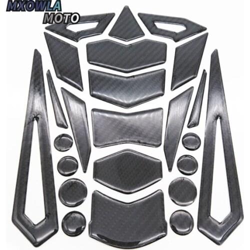 CBR Sticker Motorcycle Tank Pad Protector Decal Stickers Case for CBR 400 600 900 1000 RR 1100XX Tankpad 3D Carbon Look
