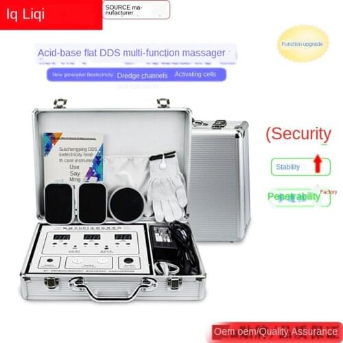 Dds bio-electric acid and alkali flat massager, beauty and physiotherapy home multi-function meridian electrotherapy
