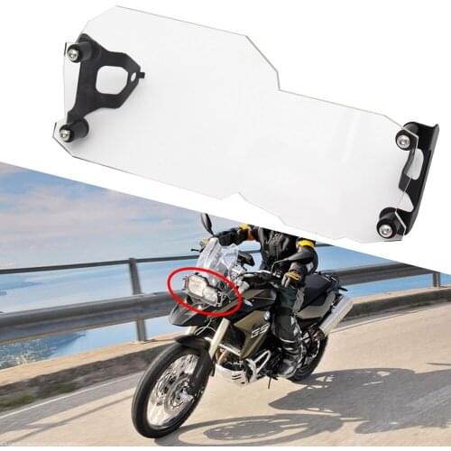 For BMW F650GS F700GS F800GS Adventure 2008-2017 2018 Front Headlight Guard Cover metal net/Clear Lens Head Light Lamp Protecto