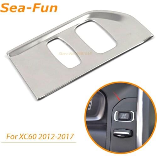 For Volvo XC60 2012 2013 2014 2015 2016 2017 Ignition Device Key Hole Frame Decorative Trim interior Accessories